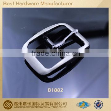 35mm alloy nickel white color custom square belt buckle