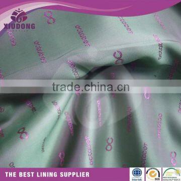 2016 Fashion Design Polyester Viscose Suit Logo Lining Fabric for Garment photo-3