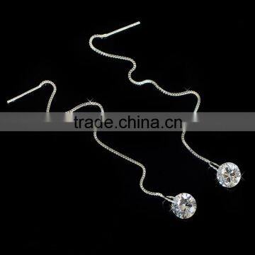 Big Imitation Diamond Fashion Earring Jewellery Long Cartilage Earrings Fashionable Imitation Jewelry for Women Daily Wear photo-4