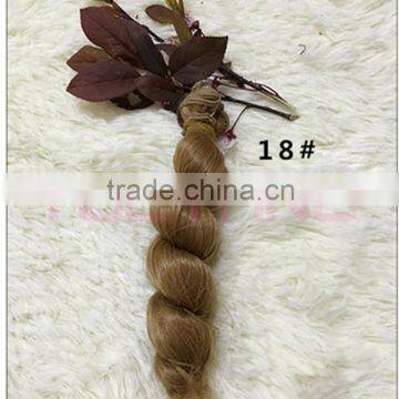 Hotsale Natural Brown Curly Hair Weave for Braiding photo-2