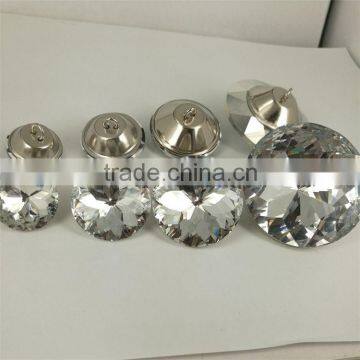 Newest selling excellent quality glass buttons for decorative for sale