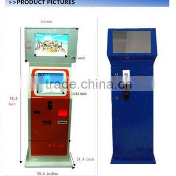 19inch touch screen Multi fuction bill acceptor and dispenser kiosk for payment terminal kiosk