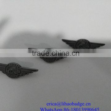 hole 3D metal emblem logo,aluminum label metal logo design wing emblem nameplate