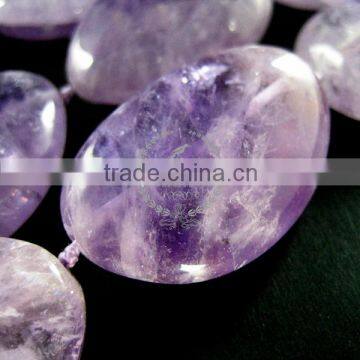 16inch String,about 12pcs,25-30mm Nugget Random Size Light Purple Natural Amethyst Stone Loose Beads Findings Supplies 3030002 photo-3