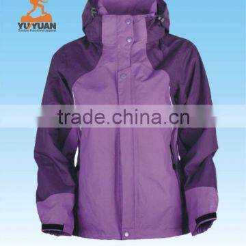 Women's purple windbreaker life jackets,custom outdoor windbreaker jacket