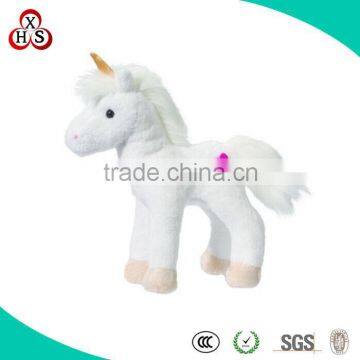 White Stuffed Unicorn Soft Plush Horse Animal Toy