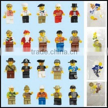 high quality miniature action figures assembling toys gift,custom 3d plastic mini figure assembling toy for kids hot sale