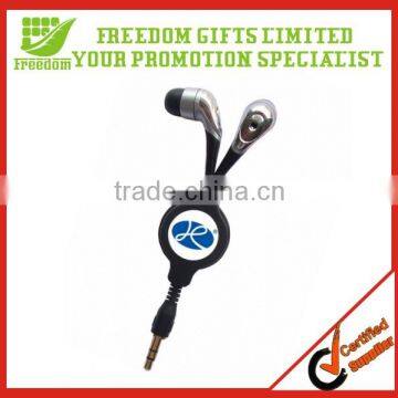 Logo Customized Promotional Retractable Earphone