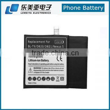 2500mah Mobile Phone Battery For LG nexus 5 D820 D821 BL-T9 Cell Phone Battery