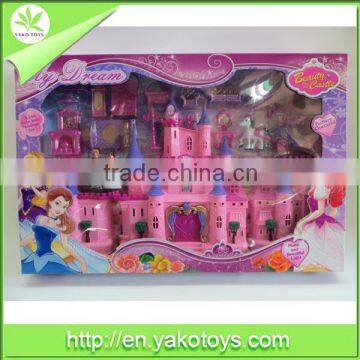 fashion plastic castle toy with EN71/EN62115