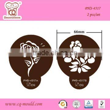 Flower Fondant Cupcake Decorating Cake Design Stencil