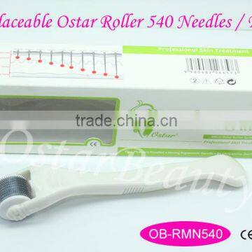 Replaceable Facial Massager Beauty Care Titanium Needle Derma Skin Roller Micro Roller RMN 540 photo-5