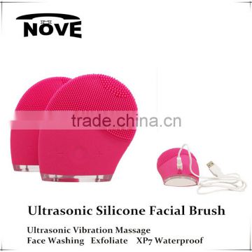 360 degree ipx7 waterproof silicone facial cleansing brush