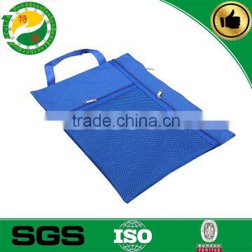 2015 new promotional 100% polyester zipper file packet
