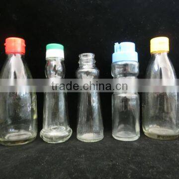 100ml 250ml clear glass sesame oil /cooking oil empty bottle