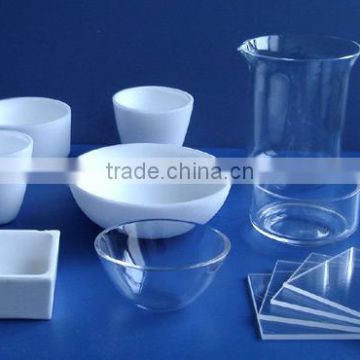 quartz crystal crucible laboratory glassware