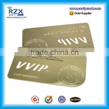 Credit Card Size 85.5*54mm Gold Metal Card for Business photo-2