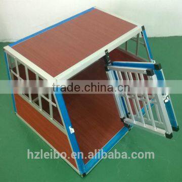Easy Assembly Eco-friendly Factory Direct Sale Aluminium Double Door Dog Kennel photo-5