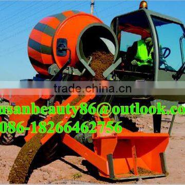 diesel engine self loading mobile concrete mixer for sale