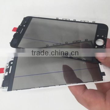 original replacements parts glass with frame oca polarized glass screen assembly for iphone 6 front glass