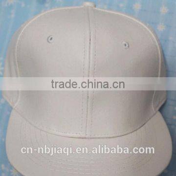 Plain Sports PU Hat Baseball Cap Black and White photo-4