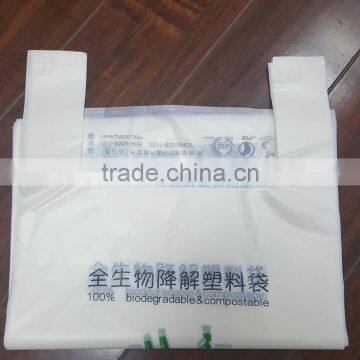 Wholesale Accept Custom Printed Certified Biodegradable Plastic T-shirt Bag photo-6