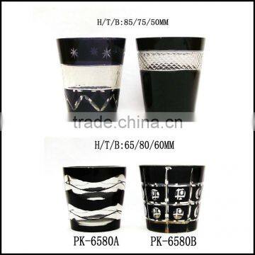 2017 Trendy Luxury Five Star Hotel Promotional Black Glass Tumbler photo-5