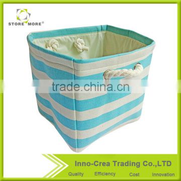 Unique Design Hot Sale Weaving Children'S Toy Storage Bin With Cotton Rope Handle