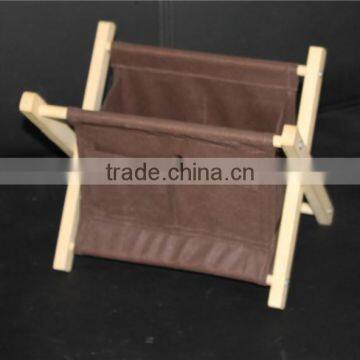 Custom Antique Wooden Magazine Rack With Cloth Wholesale photo-6