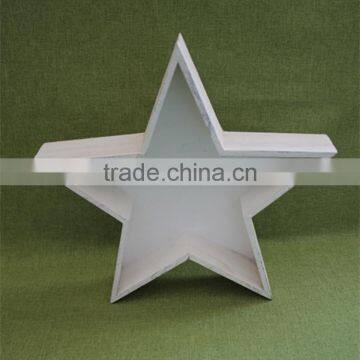 Good Price Trade Assurance Unique Wooden Personalized Star Heart Shaped Flower Pot Decorative Wood Flower Trays photo-3