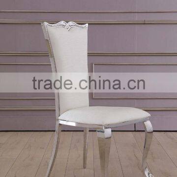 Golden Brushed Stainless Steel Hotel Banquet Chair Dining Room Chair photo-2