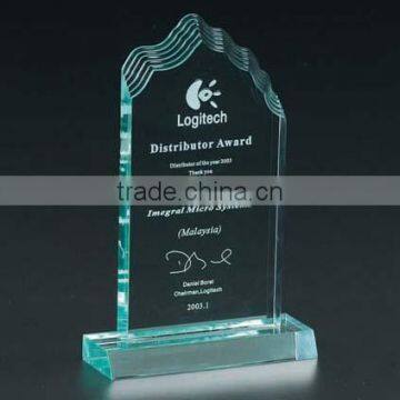 Acrylic trophy design/clear factory shield award trophy new design acrylic awards and trophies