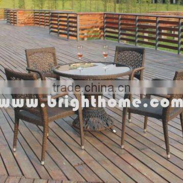 Dining Chair & Table BP-373 PE rattan wicker outddor furniture