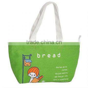 green ship shape cotton shopping bags