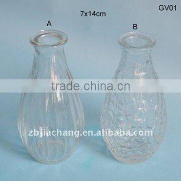 clear flower glass vase for decoration GV01