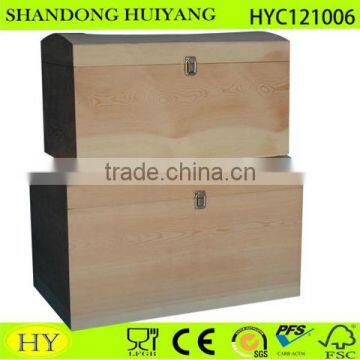 Balsa wood box crate wood storage box treasure chest tool box for wood burning and woodcarving unfinished