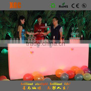 High Grade PE Plastic LED Table Party Table Outdoor Waterproof Led Table photo-4