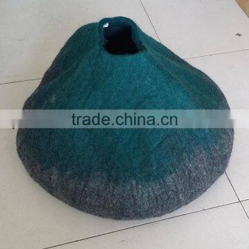 China manufacturer supply indoor wool felt cat cave/ bed/ house for sale