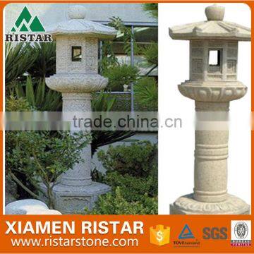 Japanese style garden granite stone lantern