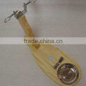 Ham Holder/Ham Stand, in original wood color, Model: B038