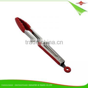 ZY-H2021 12-inch for BBQ Cooking Silicone Food Tong With Soft Grip Handle photo-3