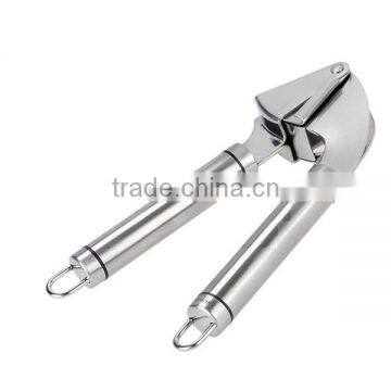 The Finest Quality Stainless Steel Garlic Press Mincer Peeler Brush Crusher Set photo-2