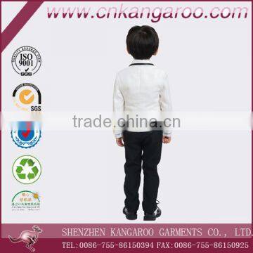 Formal Polyester Boys Kids White Dress Suit photo-2