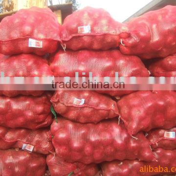 Excellent onion packaging mesh bags, raschel knitted bags