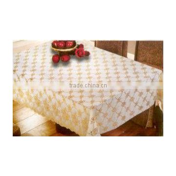 Golden table cloth