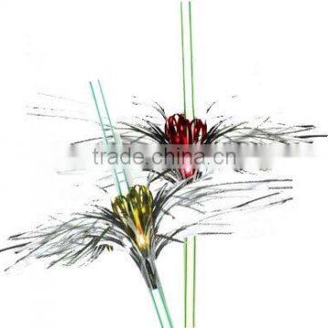 decorative crown palm drinking straws