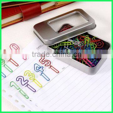 Long Shape Number Metal Colored Wire Holders Paper Clips for Advertising Gifts Use photo-5