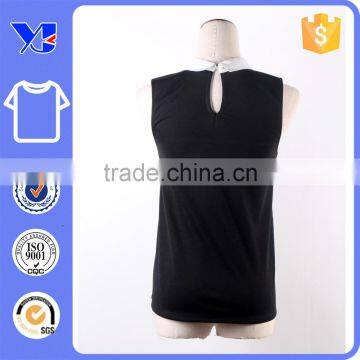 Top Ponte-de-roma Double Fabric Black Sleeveless Woman Office Wear photo-2