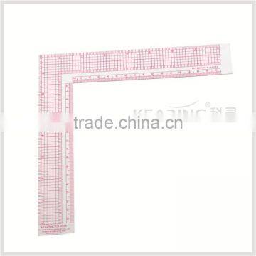 Kearing High Quality L Shaped Ruler 8'' & 16cm Durable for Fashion Design Plastic Rulers # 5808 photo-2