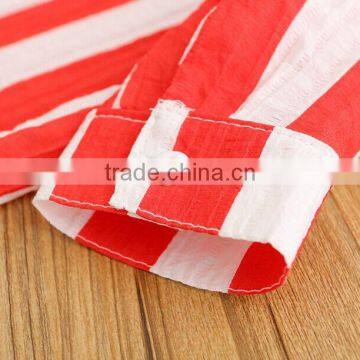 2017 Girls Bright Colour Vertical Stripe Fashion Saree Blouse photo-4